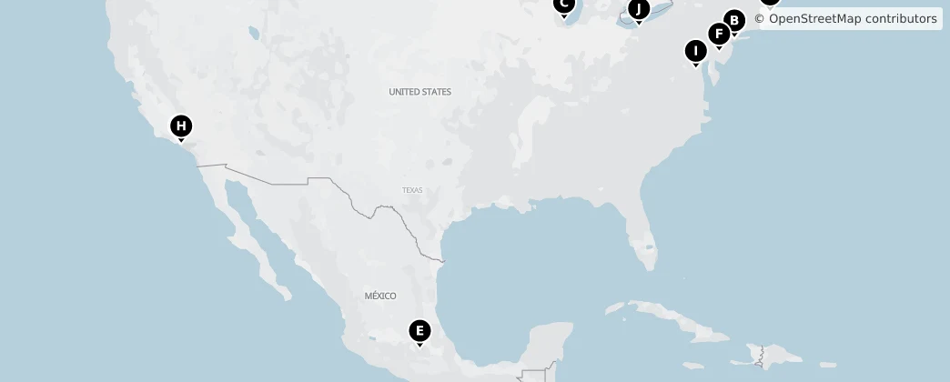 Map of North America