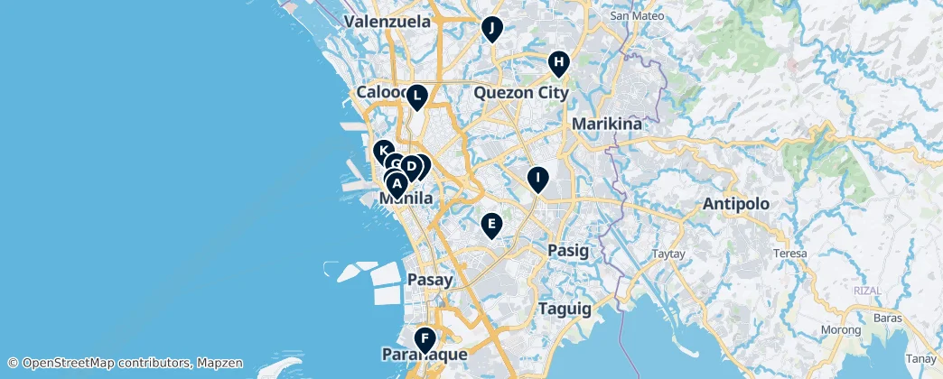 Map of Metro Manila