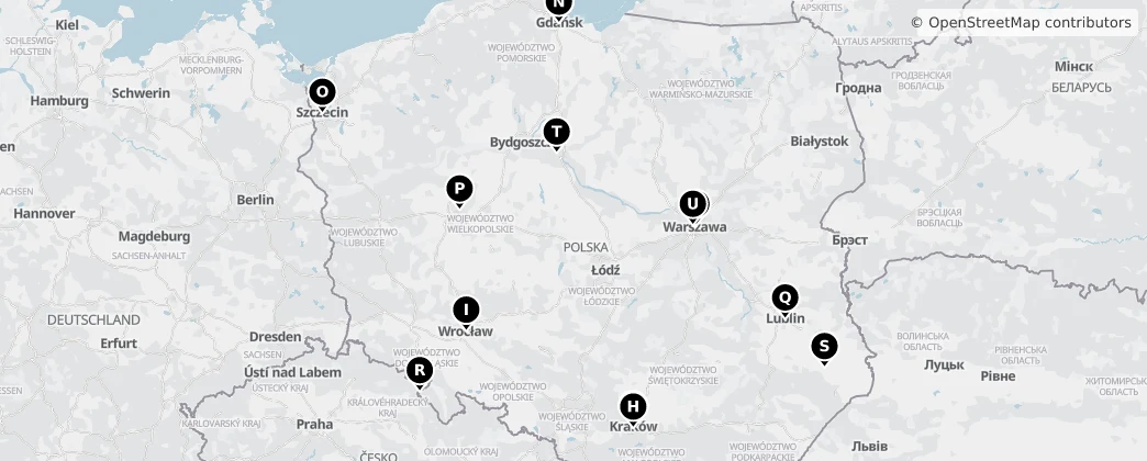 Map of Poland