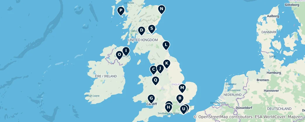 Map of United Kingdom