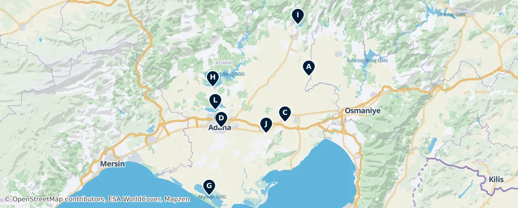 Map of Адана