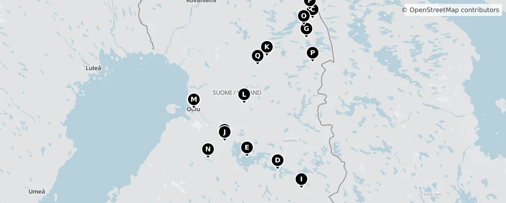 Map of Агентство регионального управления Северной Финляндии
