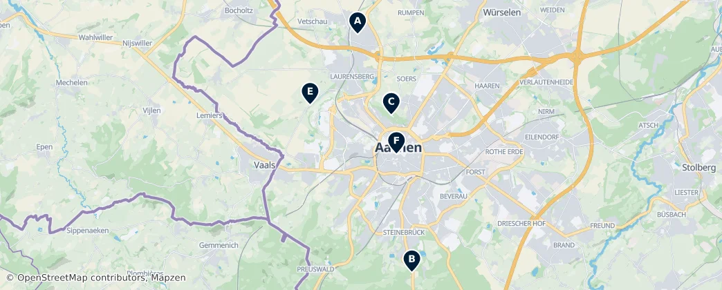 Map of Ахен
