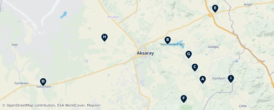 Map of Аксарай