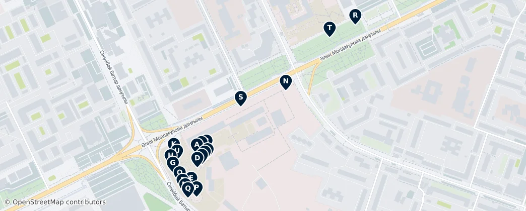 Map of Актобе