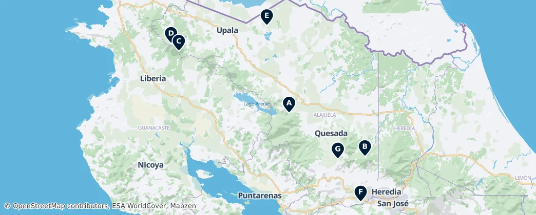 Map of Алахуэла