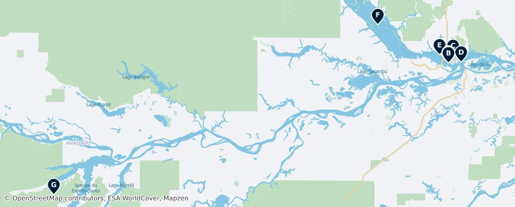 Map of Амазонас