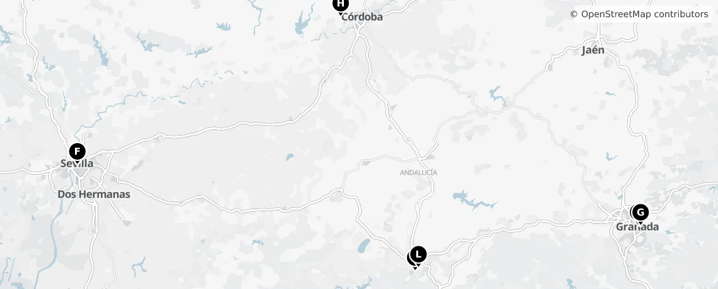 Map of Андалусия