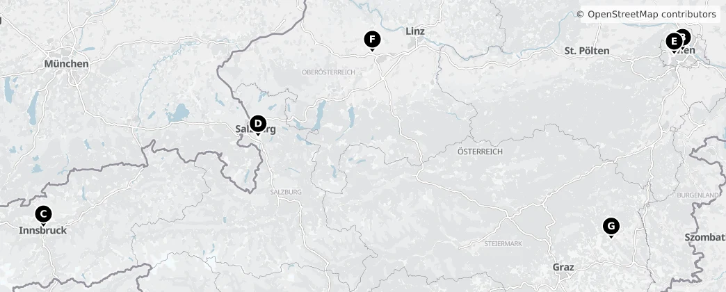 Map of Австрия