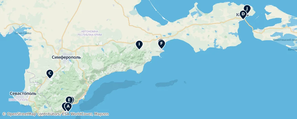 Map of Автономная Республика Крым