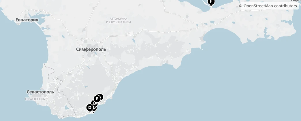 Map of Автономная Республика Крым