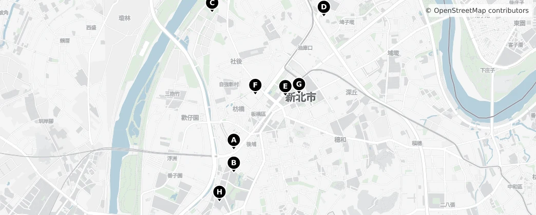 Map of Banqiao