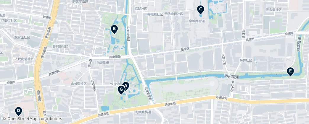 Map of Baotu Spring