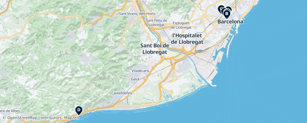 Map of Барселона