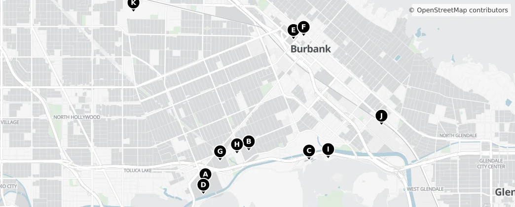 Map of Бербанк