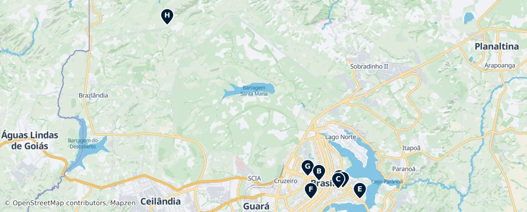 Map of Бразилиа