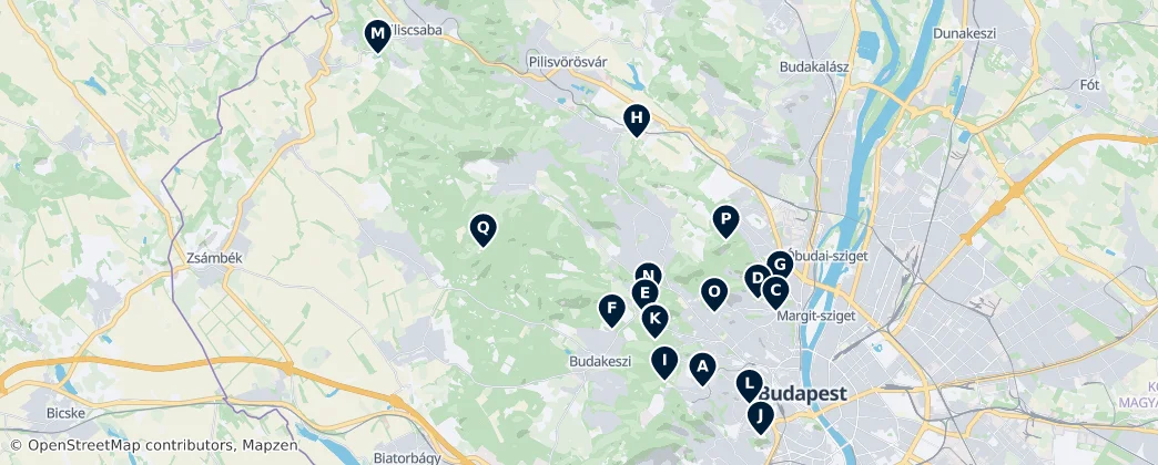 Map of Будайские горы