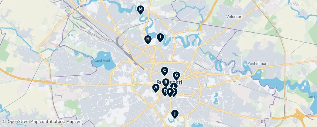 Map of Бухарест