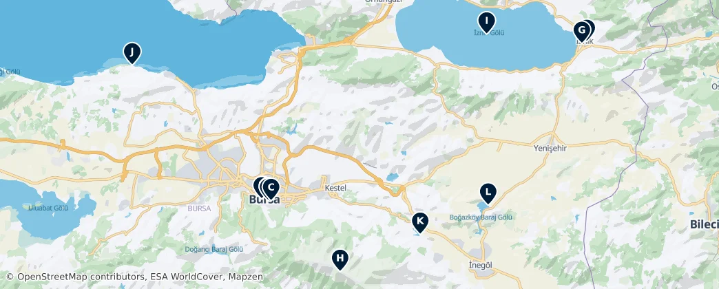 Map of Бурса