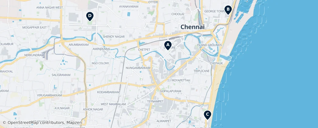 Map of Ченнаи