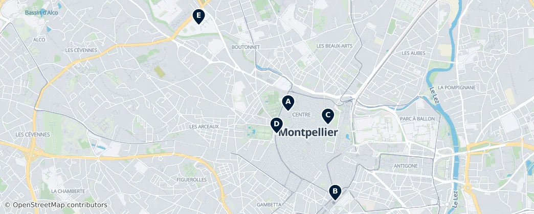 Map of Centre