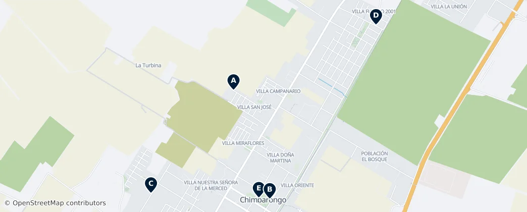 Map of Чимбаронго