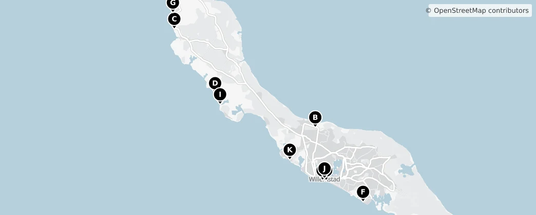 Map of Кюрасао
