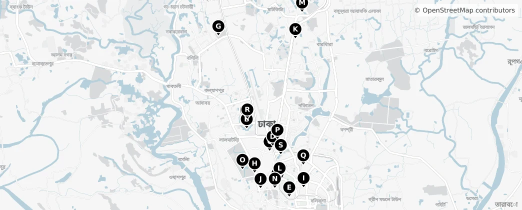 Map of Дакка
