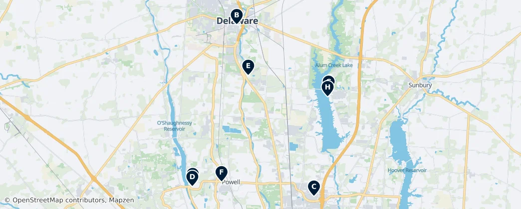 Map of Делавэр