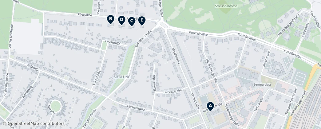 Map of Дессау