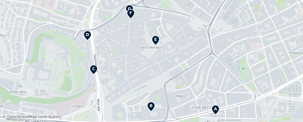 Map of Братислава I