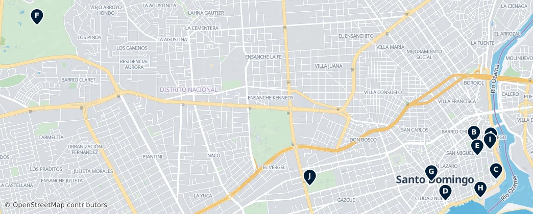 Map of Distrito Nacional