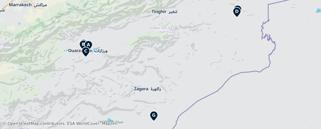Map of Драа-Тафилалет