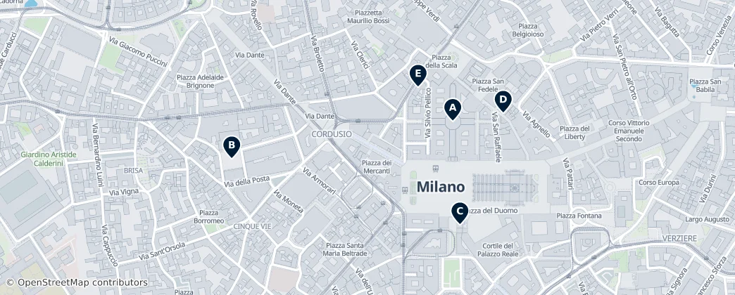 Map of Duomo