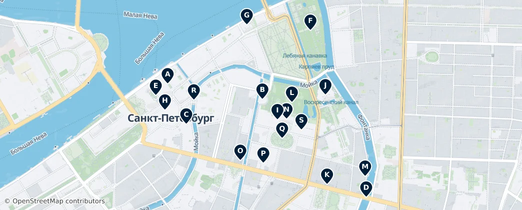 Map of Дворцовый округ