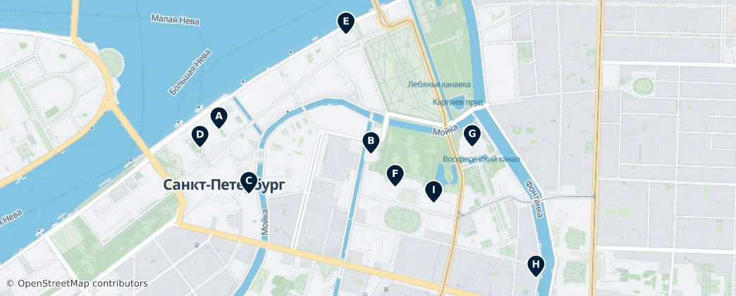 Map of Дворцовый округ