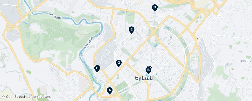 Map of Ереван