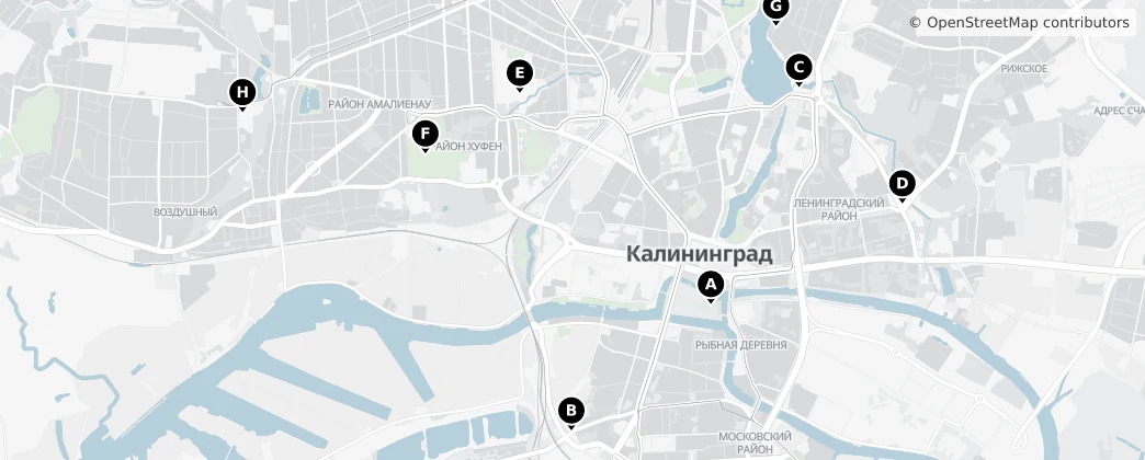 Map of Калининград