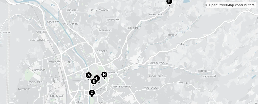 Map of Грац