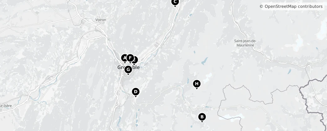 Map of Гренобль