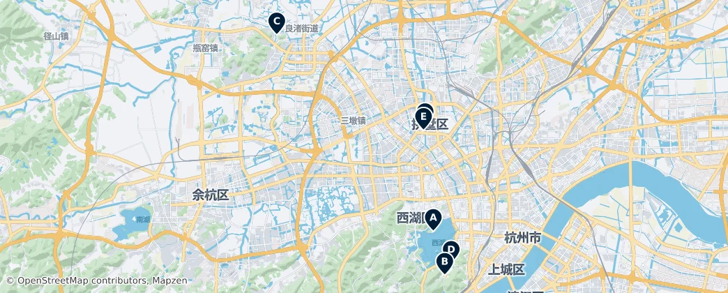 Map of Ханчжоу