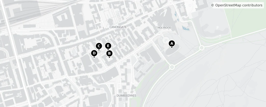 Map of Holyrood