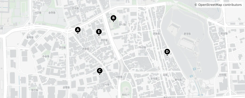 Map of Ikseon-dong