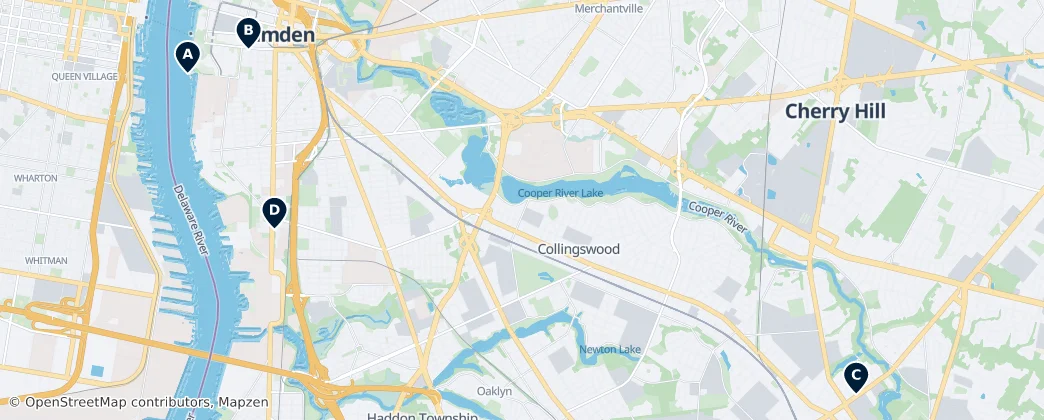 Map of Камден