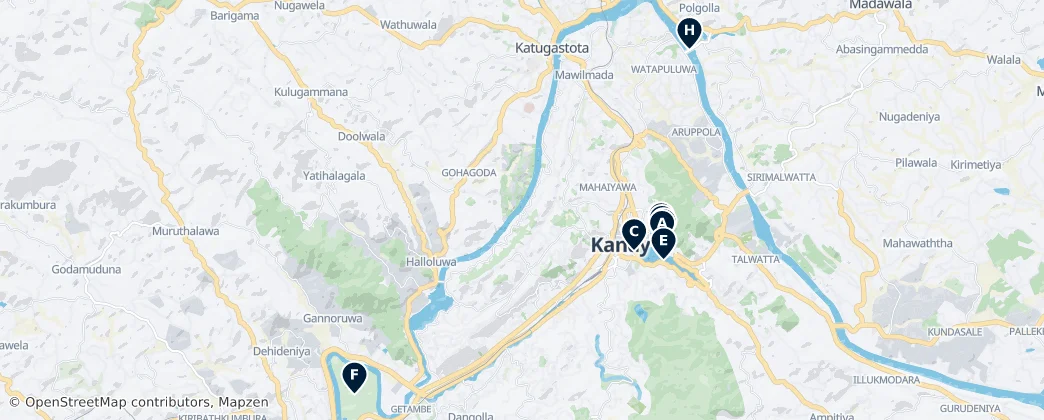 Map of Канди