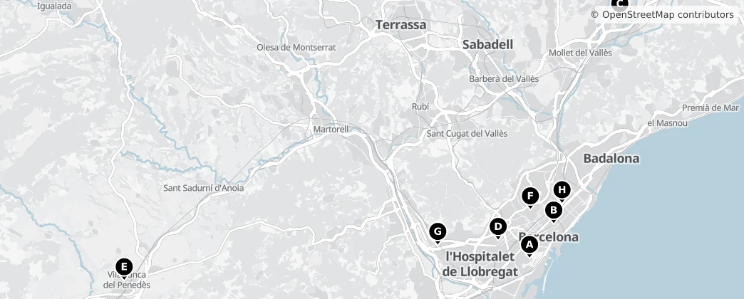 Map of Каталония