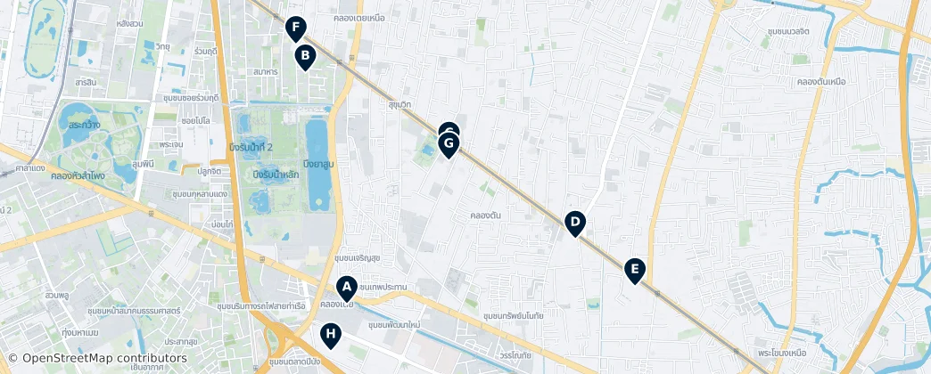 Map of Khlong Toei