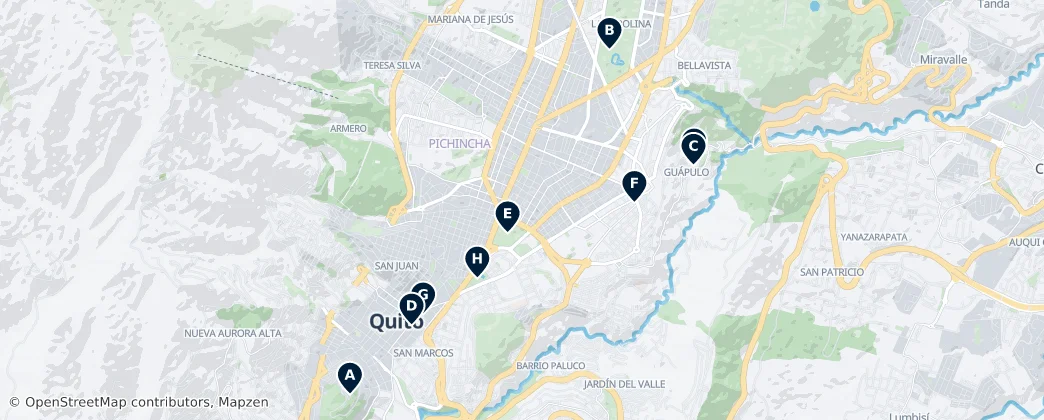 Map of Кито