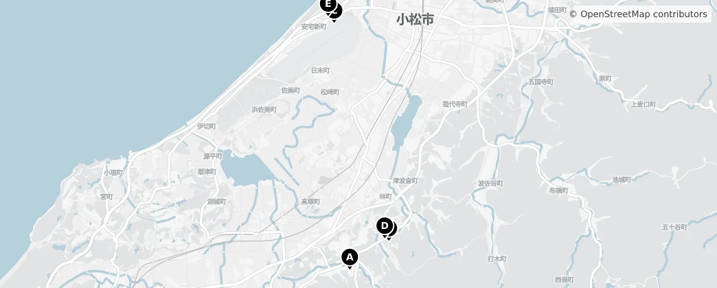 Map of Комацу