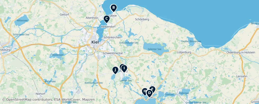 Map of Kreis Plön